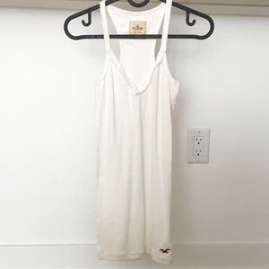Hollister white tank top